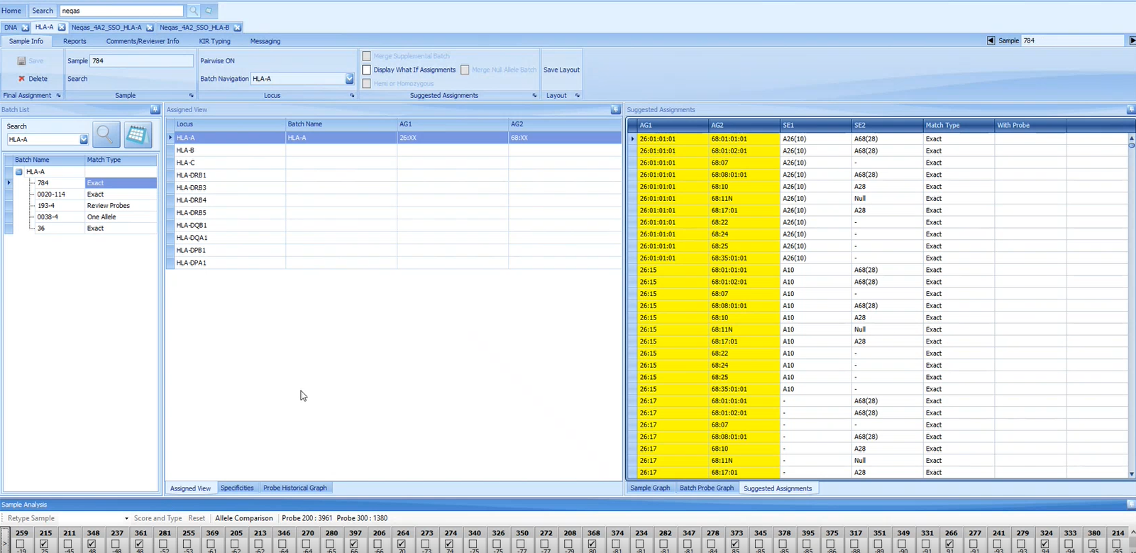 Legacy Match It! interface — fragmented separate tools