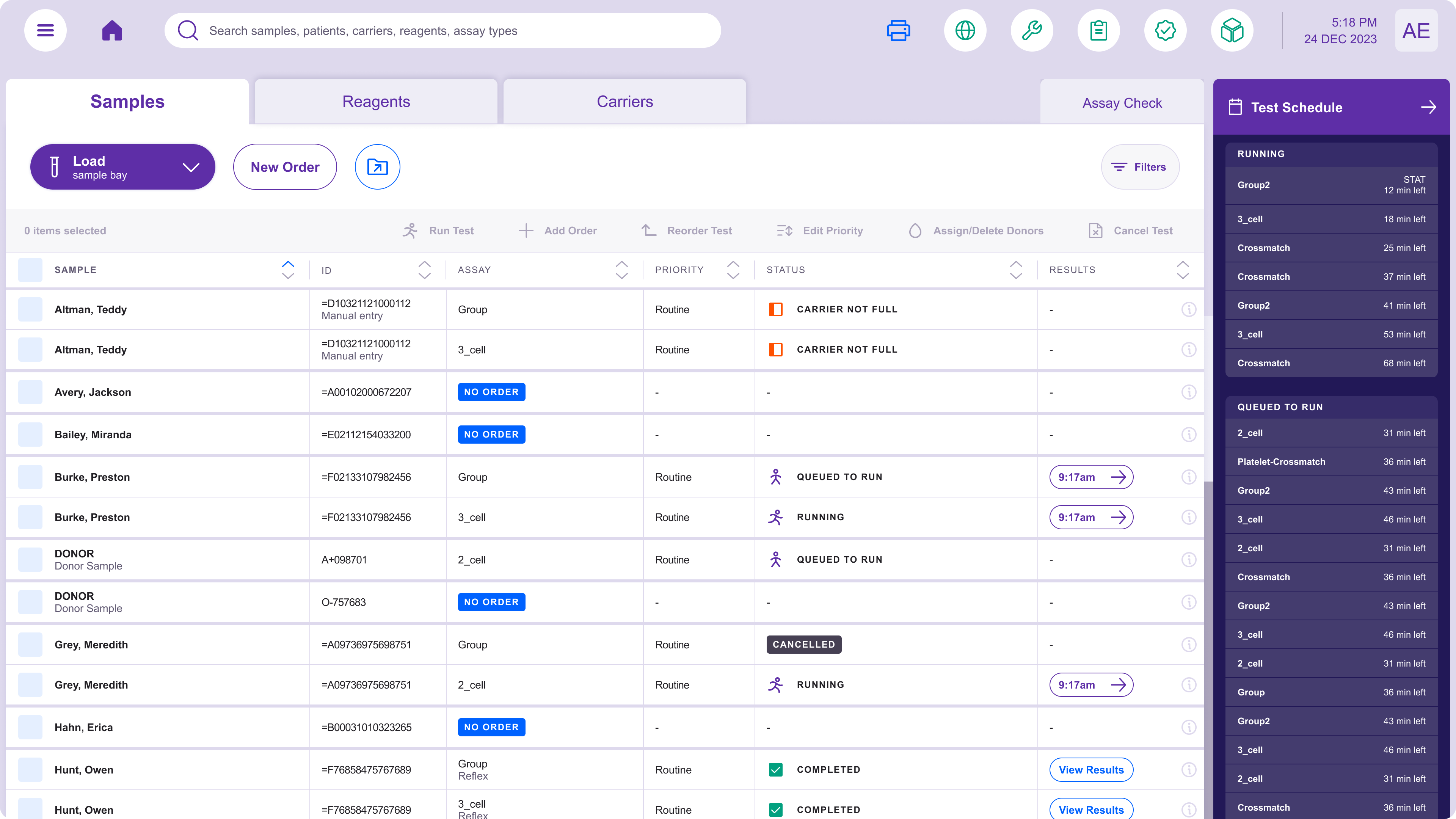 Next-generation blood banking automation — password protected